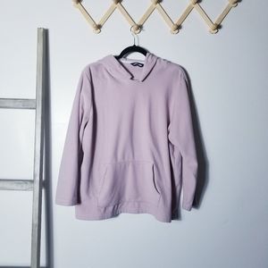 LANDS END LIGHT PINK SOFT HOODIE 1X